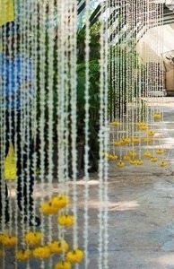 Guirnalda de flores de nardo con caléndula decoración de boda telón de fondo Floral para escenario evento tema Fiesta Festival decoración Ideas - Product Image 2