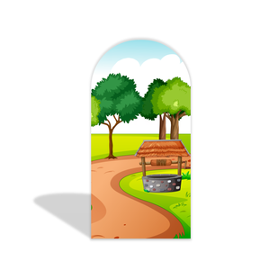 Decorazioni a Tema Fattoria di Vecchio McDonald, Coperture ad Arco Chiara per Pareti, Decorazioni Personalizzate per Baby Shower, Sfondo in Tessuto per Eventi e Feste - Product Image 3