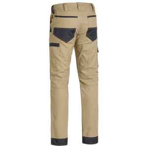 Pantalon de sécurité droit multi-poches pour homme, en coton et élasthanne de haute qualité, décontracté, imperméable, doublure en polaire, broderie - Product Image 3