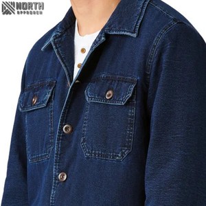 แจ็กเก็ตผ้ายีนส์ขนาดใหญ่ของผู้ชายสไตล์ลำลองเสื้อยีนส์แฟชั่นบุคลิกภาพสีฟ้าทึบสำหรับผู้ชายสไตล์ใหม่ - Product Image 4