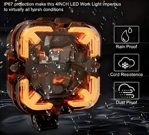 Lumière <span class=keywords><strong>auxiliaire</strong></span> LED tout-terrain pour pick-up, 32V 65W 6000LM, projecteur pour modification <span class=keywords><strong>de</strong></span> voiture, Jeep - Product Image 5