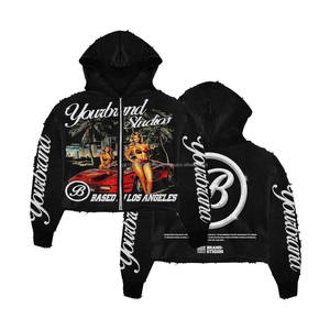 2025 nueva llegada diseño personalizado ropa Casual hombres sudaderas con capucha para hombres de gran tamaño mejor calidad diseño básico Sudadera con capucha - Product Image 2