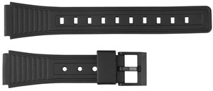 Unisex 18mm Sport <b>Watch</b> Band High Quality Classic Black Elastic <b>Rubber</b> Strap Water Resistant Breathable Custom Logo - Product Image 6