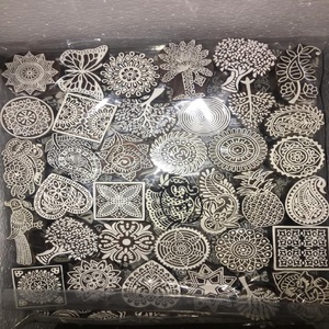 Bloques de impresión de Henna de madera ecológicos tallados a mano hechos a medida, formas de tamaños surtidos duraderos para artistas de Henna modernos - Product Image 2