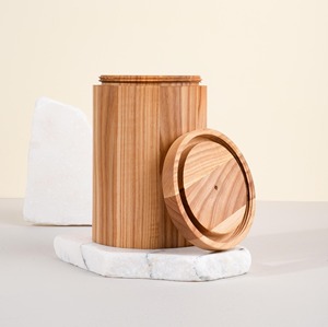 ภาชนะไม้อะคาเซียพร้อมฝาถังไม้สำหรับเก็บของในห้องครัว - Product Image 5