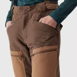 Personalizado al aire libre transpirable a prueba de viento pantalones de tabla de nieve de montaña de los hombres Softshell impermeable senderismo esquí pantalones de nieve - Product Image 5