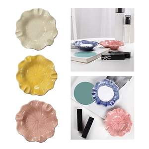 Plateau de service en céramique émaillée blanche pour présentoir de boulangerie Plateau de service en céramique détaillant Grand plateau de service en céramique à bas prix - Product Image 6