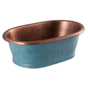 อ่างอาบน้ำทองแดงโบราณทำด้วยมือโรงแรมหรูหราอ่างอาบน้ำทองแดง - Product Image 5