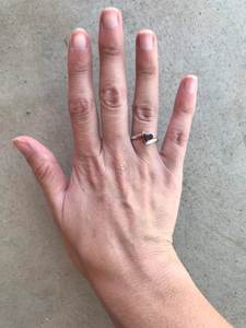 925เงินสเตอร์ลิงสีแดงโกเมนล้านล้านตัดแหวนครบรอบแต่งงานเครื่องประดับชั้นดีพลอยวันเกิด - Product Image 4