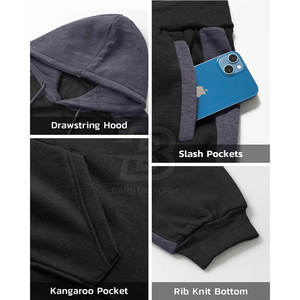 Nouvelle arrivée respirant 100% coton hommes survêtement pull Street Wear hommes survêtement pour la vente chaude - Product Image 4