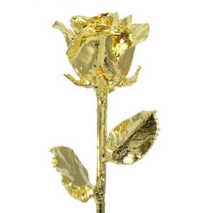 Venta caliente estilo europeo 24K chapado en oro completo rosas reales regalos del Día de San Valentín diseño maravilloso decorativo 24K oro rosa - Product Image 2