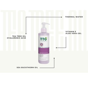 Gel Limpiador Facial TTO 200ml con Aceite de Árbol de Té y Colágeno, Hidratación Profunda, Terapia Hidratante, Antienvejecimiento, para Piel Sensible - Product Image 1