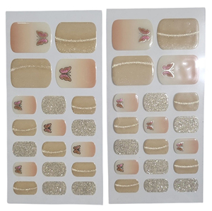 Korea Origin 3D <b>Magnetic</b> Magnetized Pre-cured Volume up Gel Nail Sticker Waterproof Lamp Free Nail <b>Strip</b> Long lasting - Product Image 1