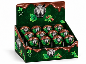 Boîte d'emballage pour sucettes chocolatées à la menthe, boîte à bonbons imprimée sur mesure, usine de fabrication de boîtes à bonbons, boîte aromatisée au chocolat et à la menthe, vente en gros OEM - Product Image 4