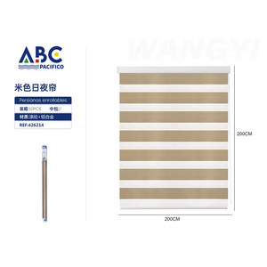 Fabbrica diretta di lusso tonalità romane Beige avvolgibile 200*200cm facile elettrico per ufficio modello incorporato-orizzontale