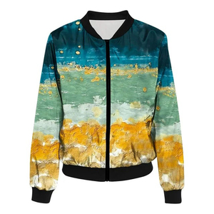 แจ็คเก็ตบอมเบอร์แบบสั่งทำพิเศษสำหรับผู้ชาย ผ้าแคนวาส 100% ใยไผ่ แห้งเร็วและระบายอากาศได้ดี ราคาขายส่ง - Product Image 3