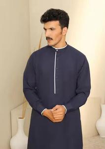 Robe nArab Moyen-Orient Hommes Jubba 2025 Vente en gros directe d'usine Vêtements islamiques Robe musulmane Juba pour hommes Service OEM - Product Image 2