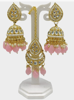 Boucles d'oreilles chandelier Kundan Jhumka en alliage de zinc plaqué or de haute qualité, style ethnique traditionnel, avec perles, dernier design, cadeau pour femme