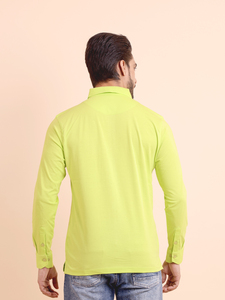 เสื้อยืดโปโลแขนยาวสำหรับผู้ชาย, เสื้อยืดลำลองผ้าฝ้าย100% ระบายอากาศได้ดีมีฉลากส่วนตัว - Product Image 6
