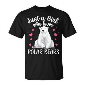 Camiseta Polar Bear Lover para hombres y mujeres, diseño con estampado de animales árticos - Product Image 2