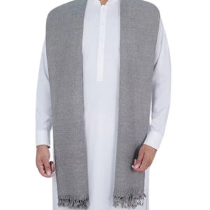 <b>Men's</b> Premium Quality Customized Material Shawls Comfortable Breathable New Style Solid Pattern Ethnic India Pakistan <b>Scarves</b> - Product Image 3