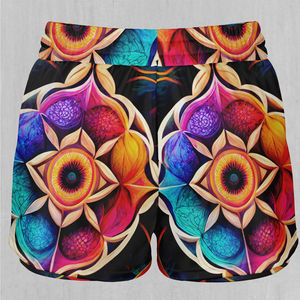 Gran oferta, ropa deportiva con estampado de sublimación personalizada, pantalones cortos de Fitness para mujer, pantalones cortos de poliéster Spandex para mujer, precio barato - Product Image 4