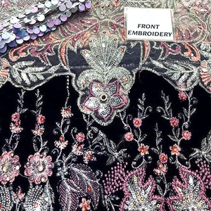 ชุดเดรสประดับด้วยเลื่อมลายลูกไม้หนามีสไตล์พร้อมกางเกงชุดแต่งงาน2023-สง่างามผ้าปะติดทำงาน A-Line ยาวถึงเข่า - Product Image 5