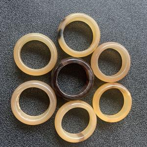 Anillos de dedo hechos a mano de búfalo y cuerno de buey, diseño personalizable, anillos de dedo ajustables de cuerno de buey para joyería Bohemia - Product Image 1