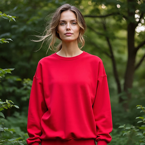 Sudaderas de Otoño/Invierno Vintage de peso pesado para mujer sólida con diamantes de imitación de estrella personalizados con diseño frontal - Product Image 4