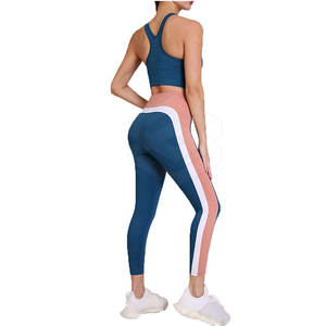 Conjunto de Yoga sólido de talla grande para mujer más vendido a la moda, ropa deportiva transpirable de secado rápido de 2 piezas - Product Image 4