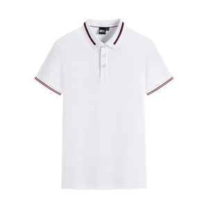 Golf personnalisé unisexe pour polo couleur unie avec broderie de logo uniforme du personnel décontracté en tissu tricoté - Product Image 4