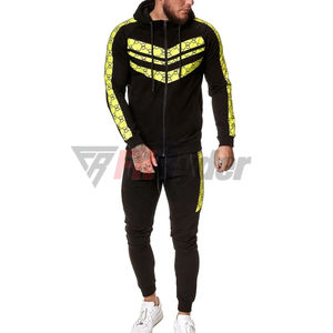 Trajes Deportivos de Invierno para Hombre, OEM, Personalizados, de Poliéster, Secado Rápido, Resistentes al Viento, Transpirables, con Sudadera y Pantalones Deportivos - Product Image 2