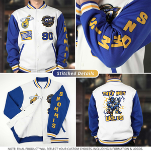 Chaqueta Universitaria de Béisbol Personalizada, Chaqueta Bomber con Letras, Uniforme Deportivo Universitario, Diseña Tu Propio Logotipo Bordado con Nombre - Product Image 4