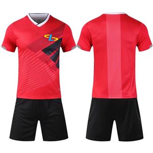 Conjunto de Uniforme de Fútbol de Última Moda para Adultos, Alta Calidad, Transpirable, Manga Corta, 100% Poliéster, Personalizable, Servicio OEM - Product Image 1