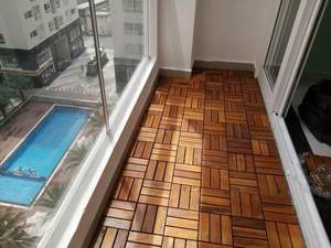 Tarima de Exterior de Madera de Acacia Vietnamita, Diseño Contemporáneo, 300x300mm, Impermeable, Antideslizante, Ecológica, Sistema de Encaje - Product Image 6