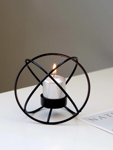 Custom Gold Electroplated Tea Light <b>Candle</b> Holder for Table Top Unique T-Light <b>Candle</b> Holder for Sale New <b>Candle</b> Stand - Product Image 3