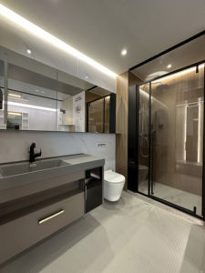 Set lengkap sistem kamar mandi Prefab siap dipasang dengan panel dinding tahan air dan solusi lengkap peralatan sanitasi kelas atas - Product Image 2