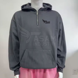 Sudadera con Cierre de Cremallera, Mezcla de Algodón Suave, Diseño Elegante para Uso Casual y Urbano - Product Image 3