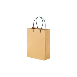 Borse per la spesa in carta riciclata ecologica con soffietto per gadget promozionali - Product Image 3