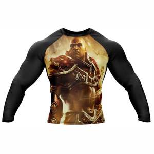 Hombre BJJ Rash Guard manga corta con impresión por sublimación poliéster Spandex duradero hecho en Pakistán - Product Image 6