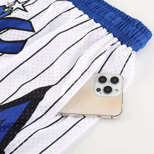 Pantalones cortos de entrenamiento deportivo transpirables de secado rápido de cintura media informales para hombre, gimnasio, Fitness, Joggers, LONA DE VERANO - Product Image 6