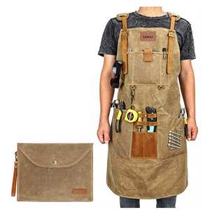 Durable High Quality <b>Leather</b> <b>Apron</b> for Welding Protection Customizable Colors Designs Unisex Industrial Safety <b>Apron</b> (All Sizes - Product Image 4