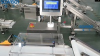 Trieuse pondérale inclinée en ligne haute précision 0,01 g avec écran tactile et tri dynamique du poids