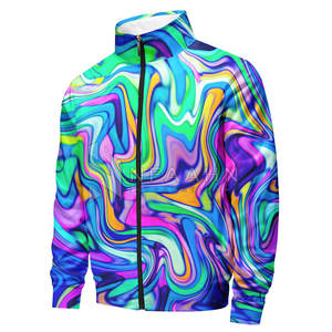 Nuevo diseño de algodón a granel sublimación chándal conjunto precio barato OEM al por mayor de los hombres de manga larga sublimación chándal - Product Image 3