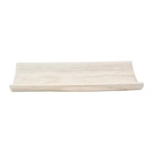 Plateau de service en bois au fini blanc, plateau en bois élégant pour servir des aliments dans la cuisine à domicile, les hôtels et les restaurants - Product Image 1