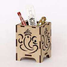 Haute qualité MDF porte-stylo accessoires scolaires organisateur de bureau artisanat le meilleur cadeau papeterie ensemble cadeau promotionnel - Product Image 6