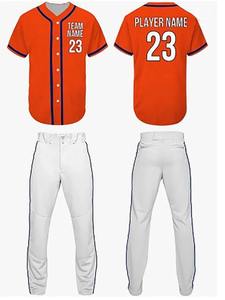 Ensembles d'uniformes de baseball unisexes personnalisés, respirants, manches courtes et sans manches, pantalon de jersey avec logo et nom - Product Image 4