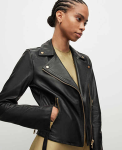 Vente en gros OEM vestes en PU vestes pour femmes Slim Fit Streetwear vêtements d'extérieur en cuir de mouton pour les détaillants de mode - Product Image 3