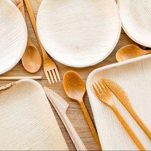 Assiettes et bols en feuilles de palmier écologiques Vaisselle jetable naturelle pour la restauration et les événements Vente en gros en provenance du Vietnam - Product Image 1