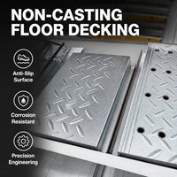 Plancher en acier non bétonné |   Plancher composite |   Solution de réduction de la durée de construction pour les bâtiments à ossature métallique